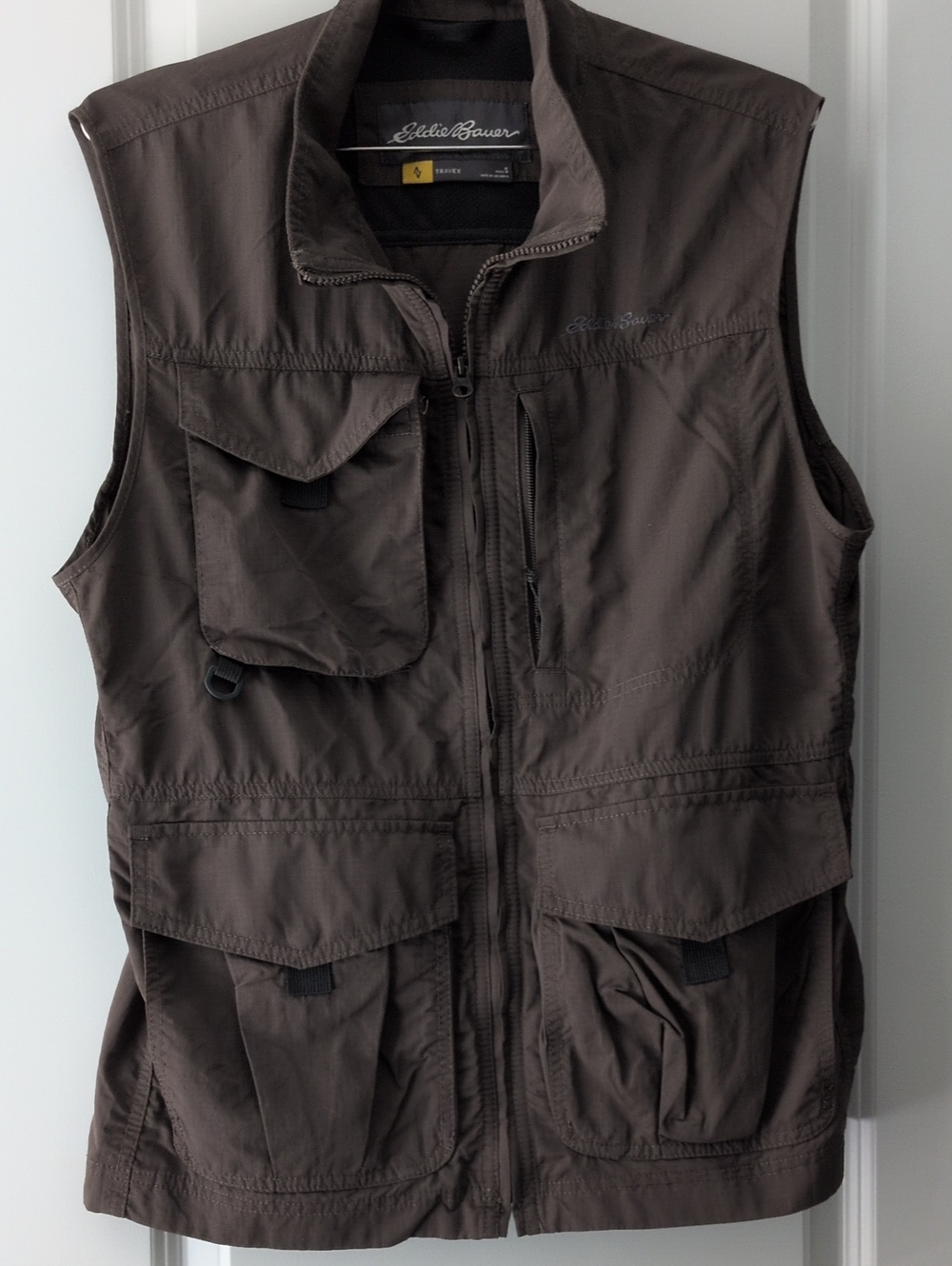 Eddie Bauer Travex Brown Vest Size Small